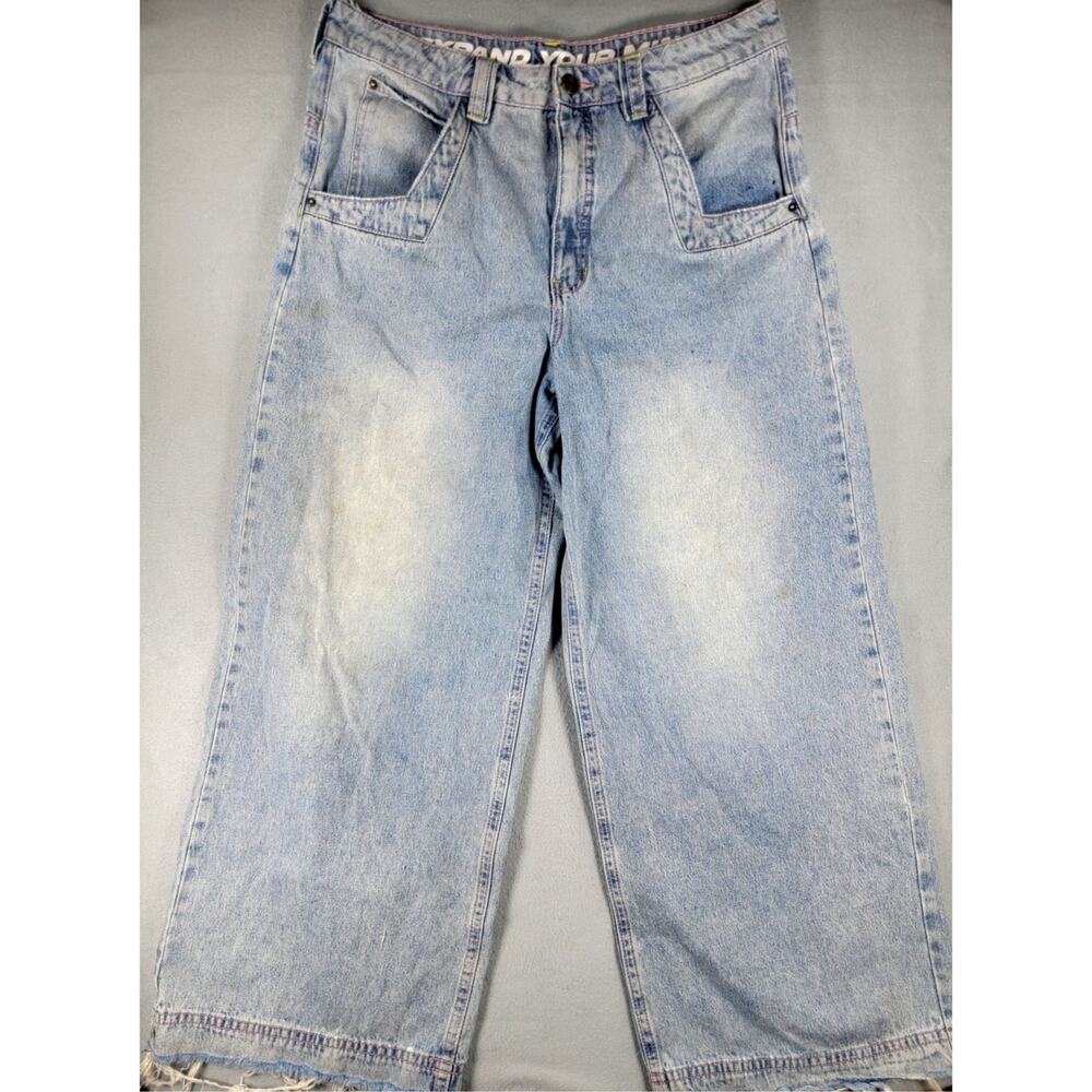 ALAB Baggy Jeans Wide Leg Y2K Skate Rave Grunge JNCO Style